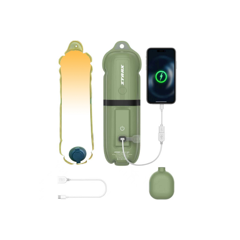 ZTARX Lanterne Solaire Gonflable IP66 - Camping, Randonnée, Urgence - Portable, Étanche, USB Rechargeable