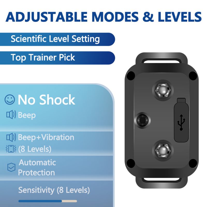 Collier Anti-aboiement Automatique Intelligent PuPoPan étanche et rechargeable pour dressage de chien efficace