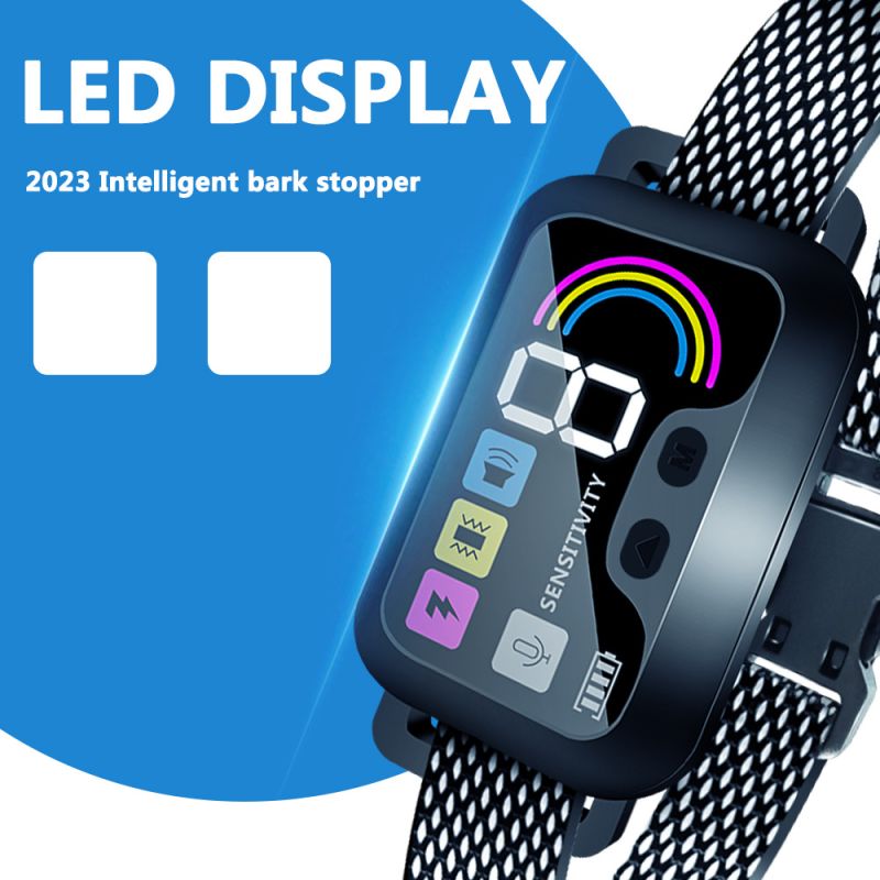 Collier Anti-aboiement Automatique Intelligent PuPoPan étanche et rechargeable pour dressage de chien efficace