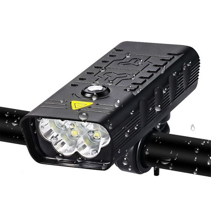 Phare vélo TK5 5000 lumens super lumineux lampe frontale rechargeable USB sécurité cyclisme aluminium étanche