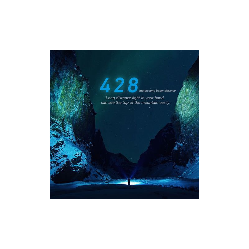 Lampe de poche LED IMALENT BL50 3600 lumens rechargeable Type-C pour aventures en plein air design compact