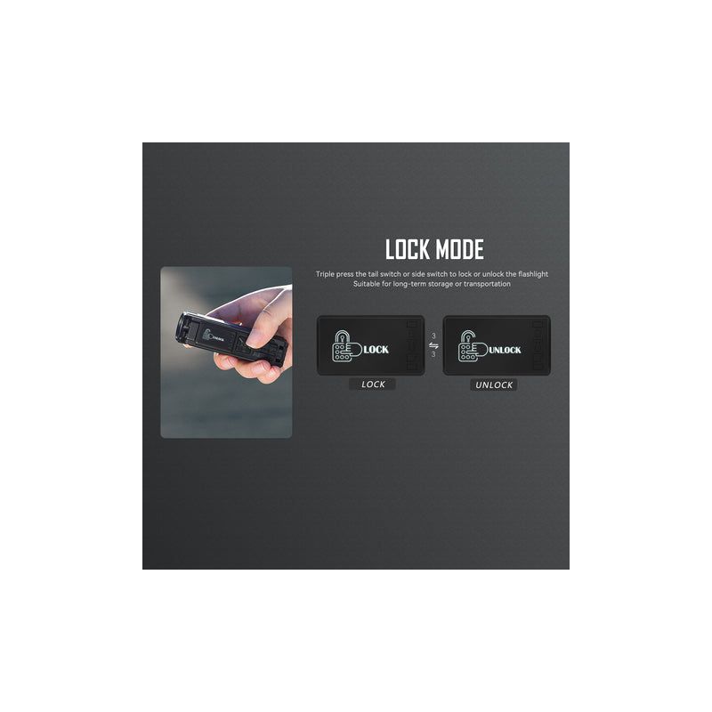 Lampe de poche LED IMALENT BL50 3600 lumens rechargeable Type-C pour aventures en plein air design compact