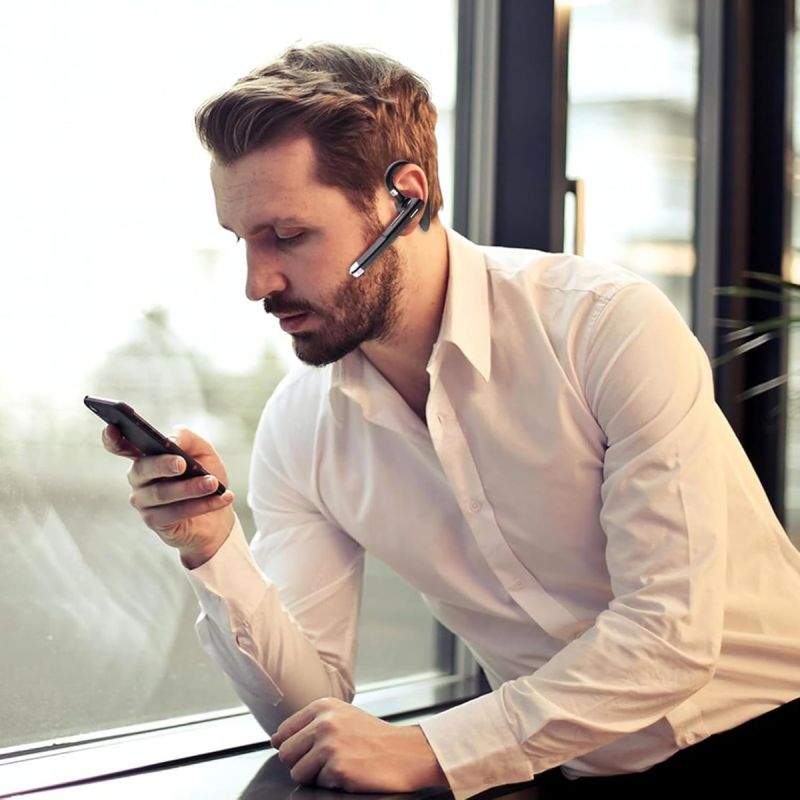Casque Sans Fil Sport Pro Bluetooth 5.1 | Réduction Bruit Hi-Fi Stéréo & Microphone | Tour d'Oreille Léger