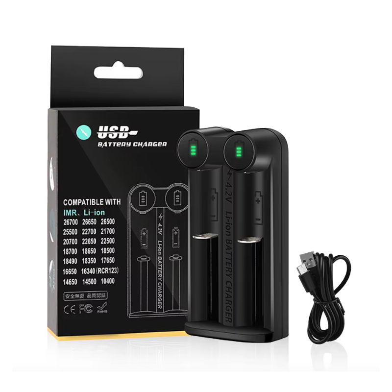 Chargeur de Batterie 21700 avec Technologie MCU Intelligente et Sécurité pour Batteries Lithium Rechargeables