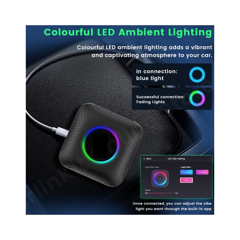 CarlinKit Smart TV Box CarPlay Ai Box Android 13 divertissement en voiture YouTube Netflix processeur Qualcomm