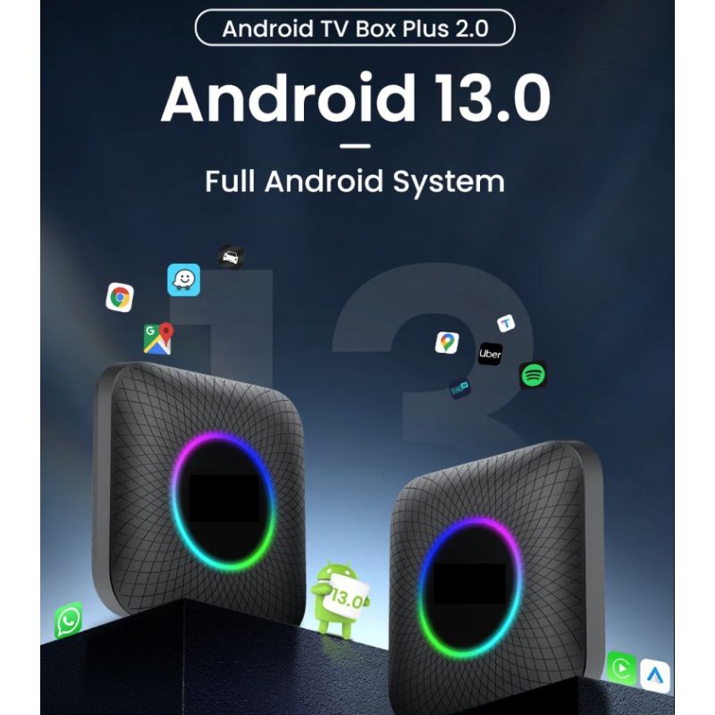 CarlinKit Smart TV Box CarPlay Ai Box Android 13 divertissement en voiture YouTube Netflix processeur Qualcomm