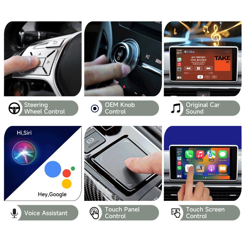 CarlinKit 2air 5.0 Connectivité sans Fil Adaptateur CarPlay et Android Auto Solution Innovante pour Voiture
