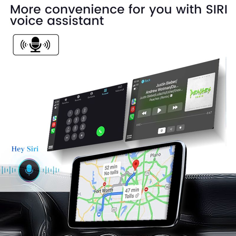 Carplay Box Adaptateur Android Auto sans fil Netflix et YouTube Hub numérique Accessoires auto Bluetooth