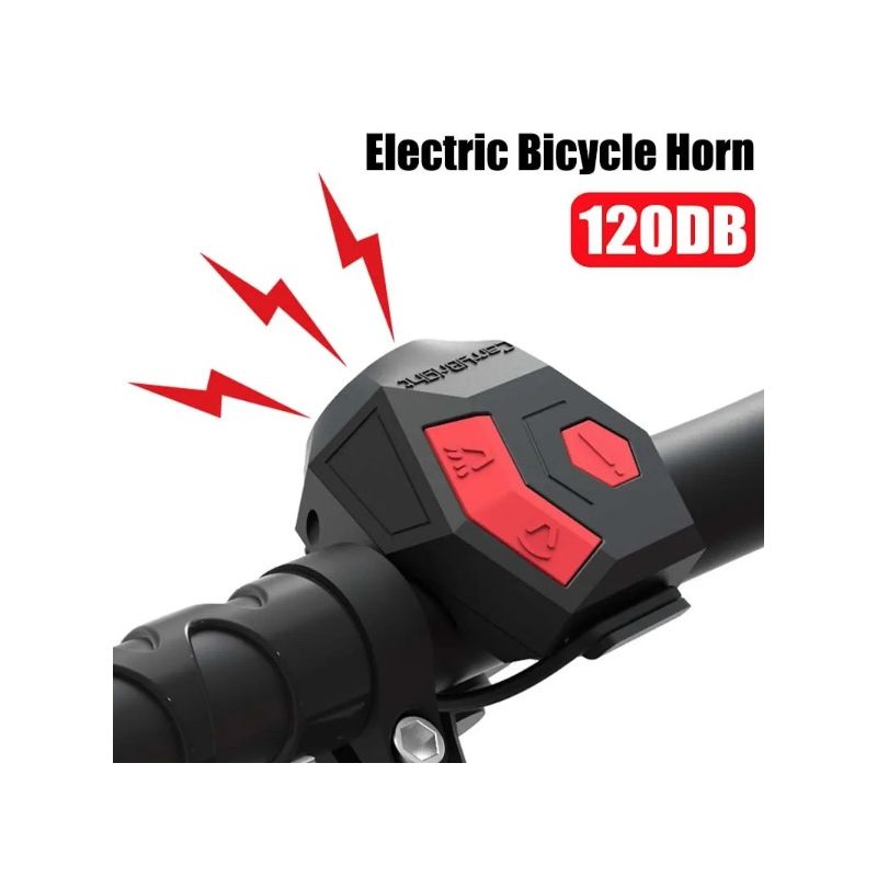 CarryBright CBH3 klaxon vélo 120dB rechargeable USB design ergonomique sécurité cyclisme équipement multifonctionnel