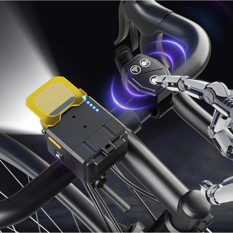 Nitebeam Câble Coupure Suspendu Éclairage Avant de Vélo Télécommande Sans Fil 30W Visibilité et Sécurité Cycliste