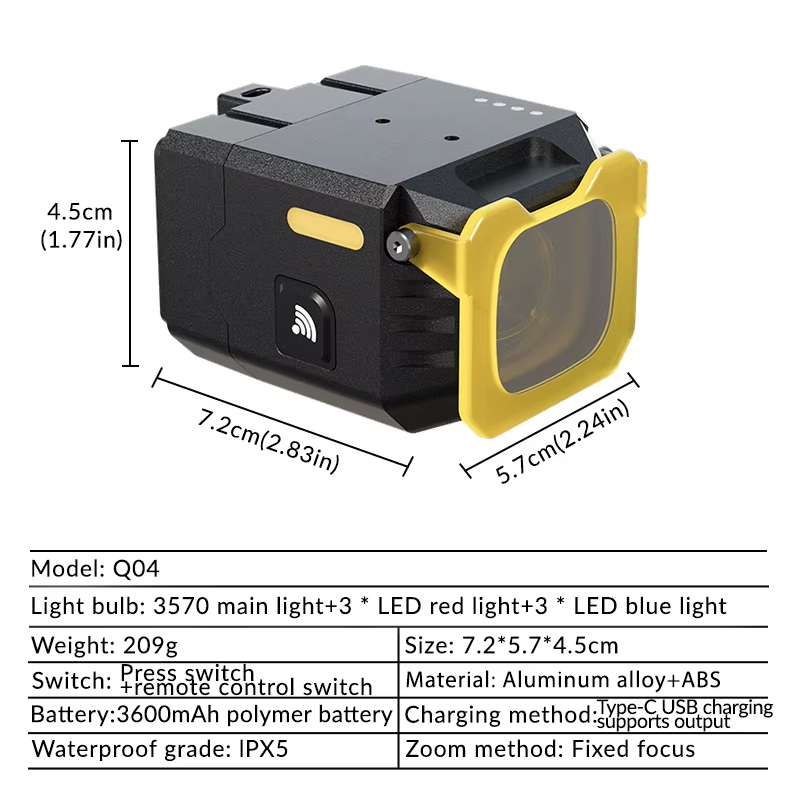 Nitebeam Câble Coupure Suspendu Éclairage Avant de Vélo Télécommande Sans Fil 30W Visibilité et Sécurité Cycliste