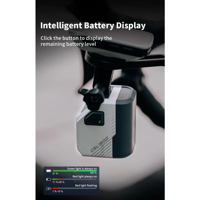 Magicshine CBL1600 Lumière de Vélo Brillante 1600 Lumen pour Vélo VTT Accessoires de Vélo Sécurité Cycliste