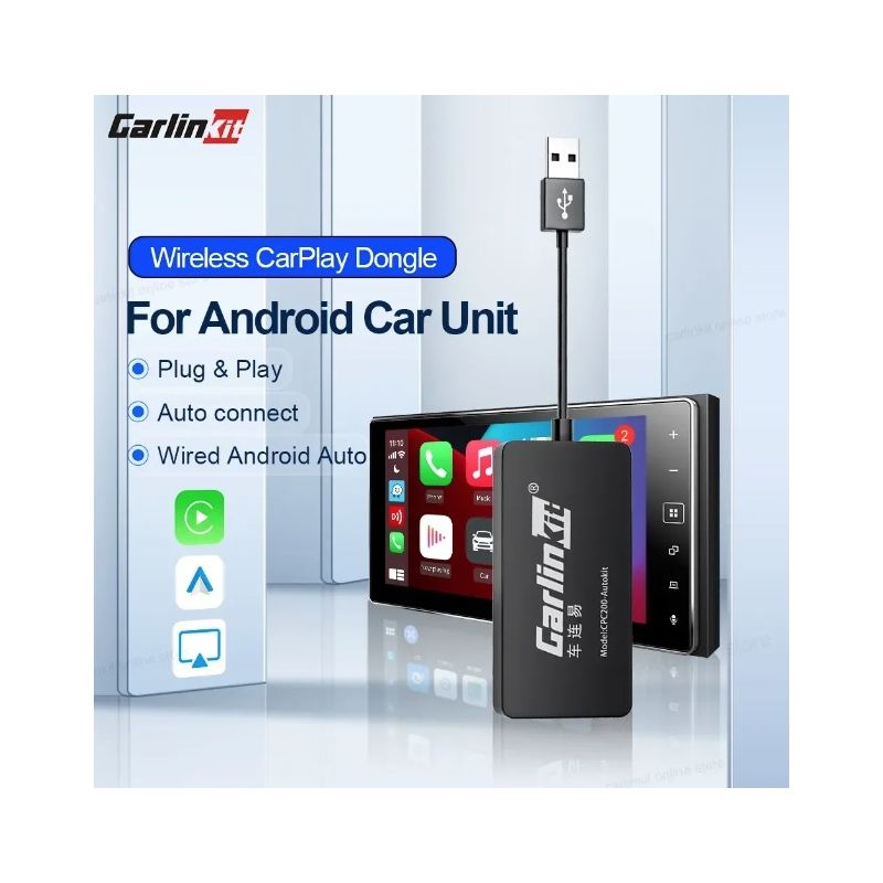 CarlinKit Dongle CarPlay USB pour autoradio Android sans câbles encombrants AI Box connexion instantanée