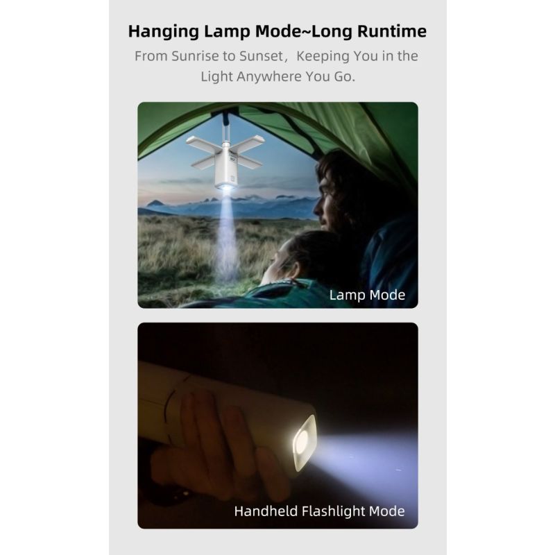 Klarus CL2 Lampe Polyvalente 750 Lumens Angle Réglable Lampe de Camping Éclairage Intérieur et Extérieur