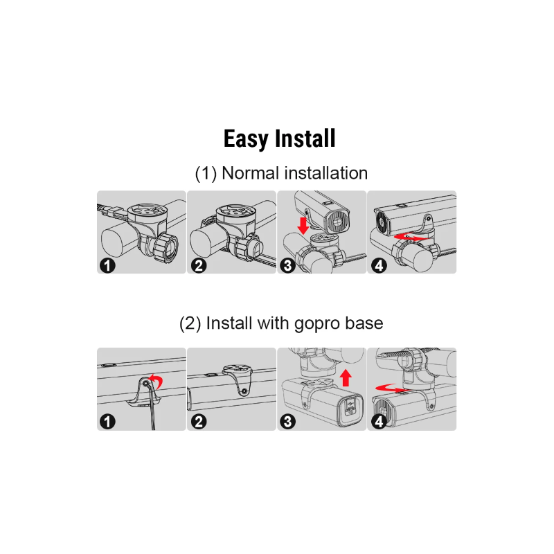 Lampe de vélo TOWILD CL600 LED rechargeable USB 2000mAh haute luminosité étanche sécurité cycliste