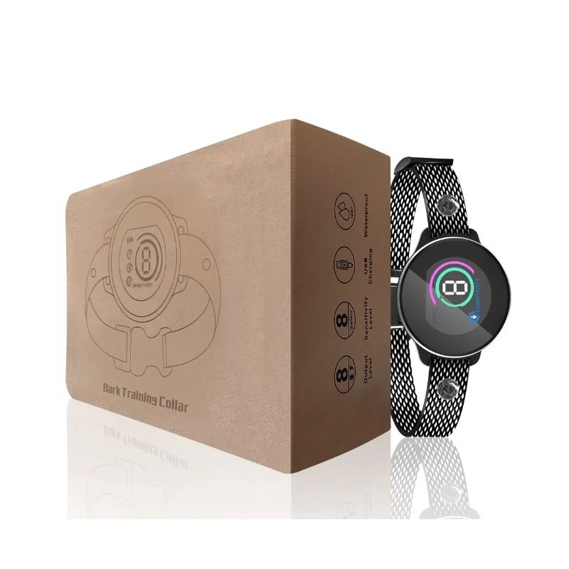 Collier Électronique pour Chien avec Reconnaissance Aboiement Intelligent et Algorithme Avancé Anti-aboiement