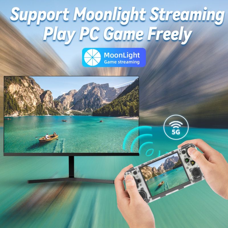 ANBERNIC RG35XX H Console de jeu portable Linux H700 plus de 5000 jeux classiques écran IPS gaming rétro