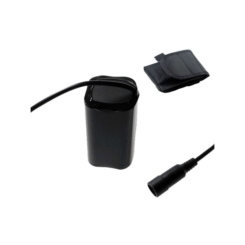Interface 5521 Batterie de vélo 8,4V 4800mAh UltraFire LED sécurité imperméable portable pour cyclisme noir