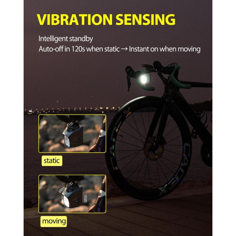 TOWILD DLite 1700 USB Rechargeable, 1900 Lumens - Lampe Vélo Étanche DL1700 pour Cyclisme