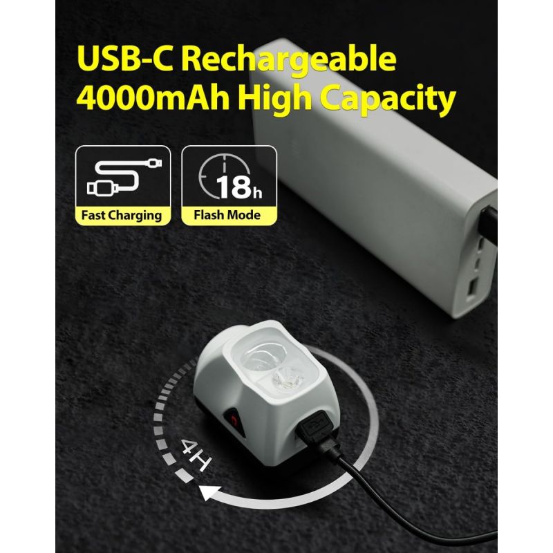 TOWILD DLite 1700 USB Rechargeable, 1900 Lumens - Lampe Vélo Étanche DL1700 pour Cyclisme