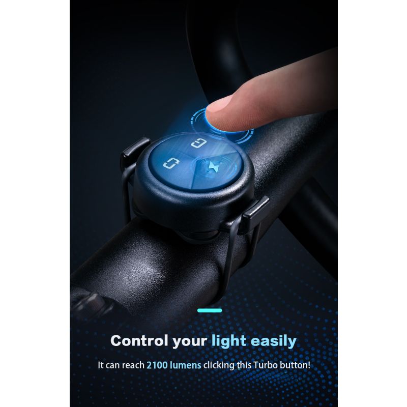 TOWILD DLite 1800 lumière vélo rechargeable USB 2100 lumens phare LED haute luminosité sécurité cyclisme