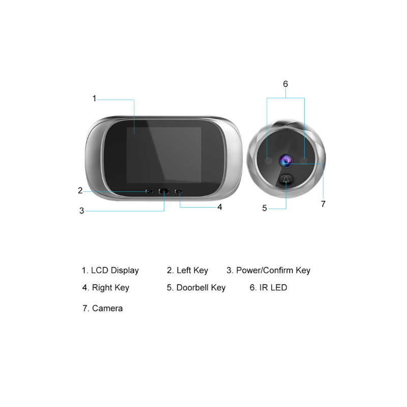 Judas de Porte Numérique DD1 2,8