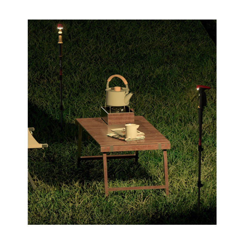 GUITORCH Trail Back Bâtons de Randonnée Lumineux Légers Alu pour Randonnée Nocturne Sécurisée