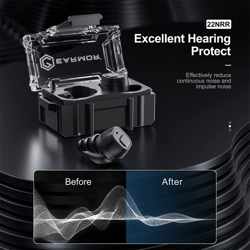 EARMOR M20 Écouteurs Tactiques avec Réduction de Bruit Avancée Protection Auditive Confort Usage Professionnel