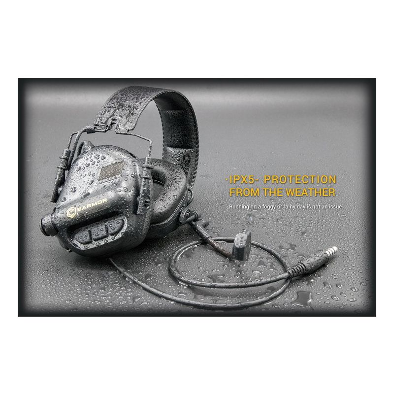 EARMOR M32 MOD1 Casque Tactique Casque de Tir avec Protection Auditive et Perception Environnementale