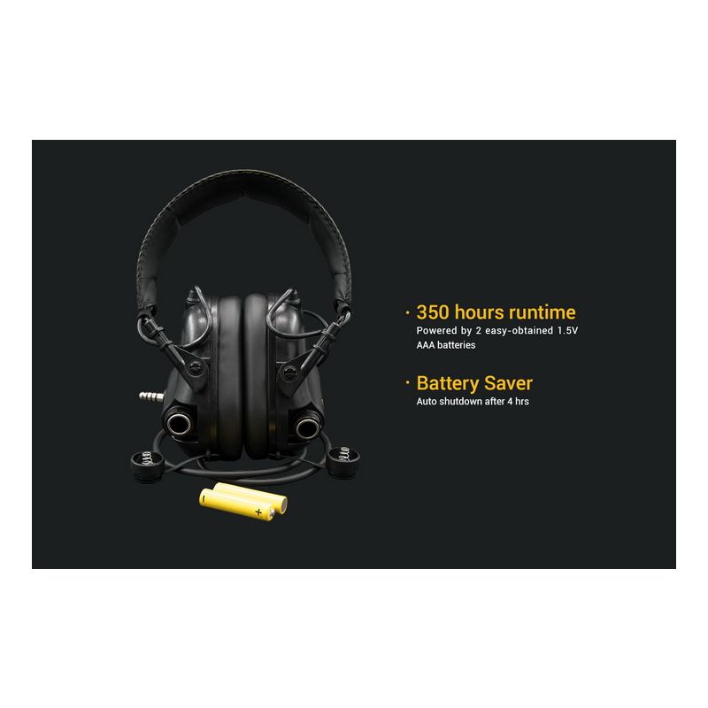 EARMOR M32 MOD1 Casque Tactique Casque de Tir avec Protection Auditive et Perception Environnementale