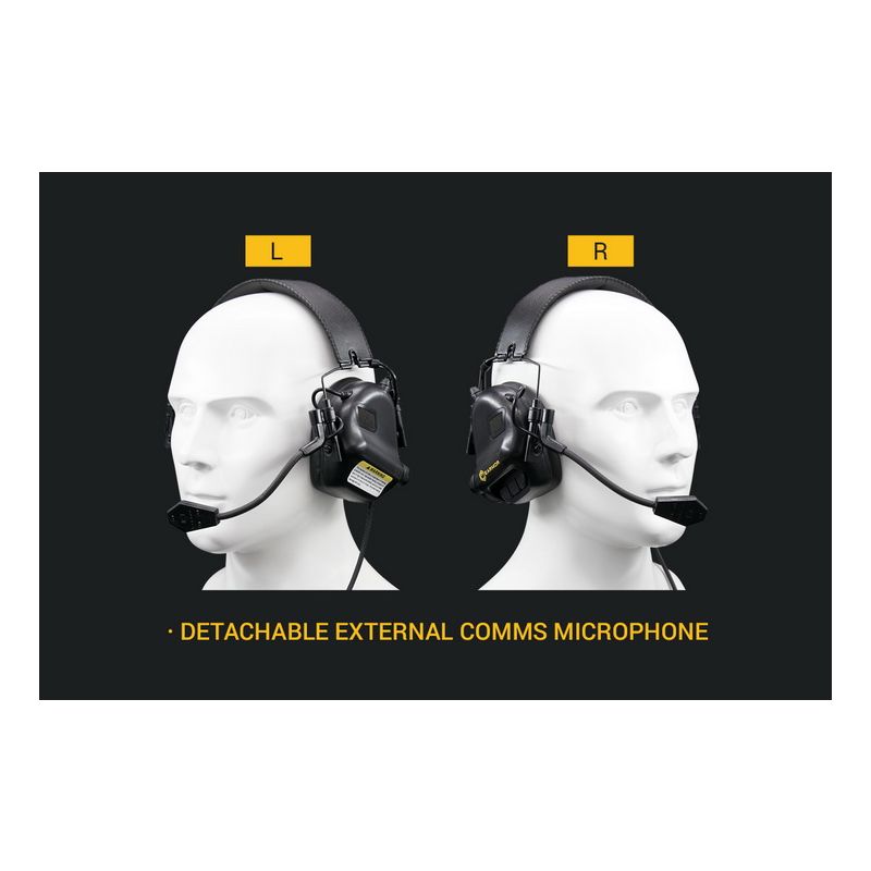 EARMOR M32 MOD1 Casque Tactique Casque de Tir avec Protection Auditive et Perception Environnementale