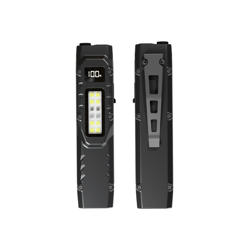 NiteBeam EDC29 Lampe de Poche LED 1100 Lumens Ultra-Fine Rechargeable USB-C pour Sécurité et Camping