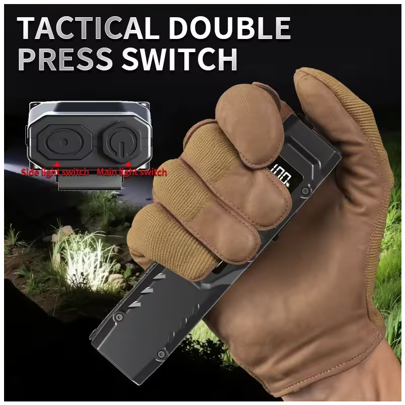 NiteBeam EDC29 Lampe de Poche LED 1100 Lumens Ultra-Fine Rechargeable USB-C pour Sécurité et Camping