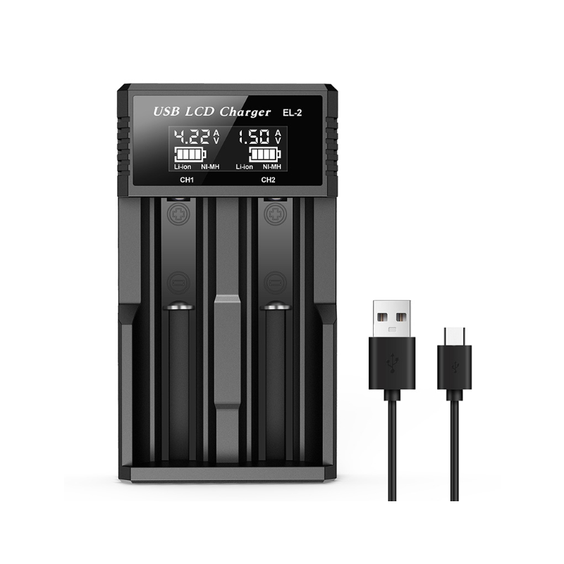 Chargeur USB LCD Intelligent pour Batteries Lithium Rechargeables 18650 3,7 V Écran LCD Gestion Efficace