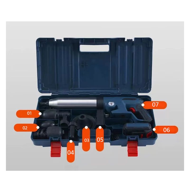 Déboucheur de Tuyaux Innovant Plongeurs de Toilettes Pistolet de Vidange d'Air pour Entretien des Drains Efficace