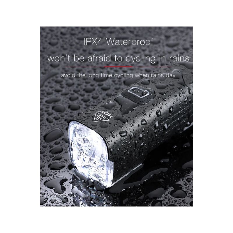 EOS530 Feu Avant Vélo 1000 Lumens Lampe Rechargeable USB Éclairage Haute Performance IPX4 Étanche Cyclisme