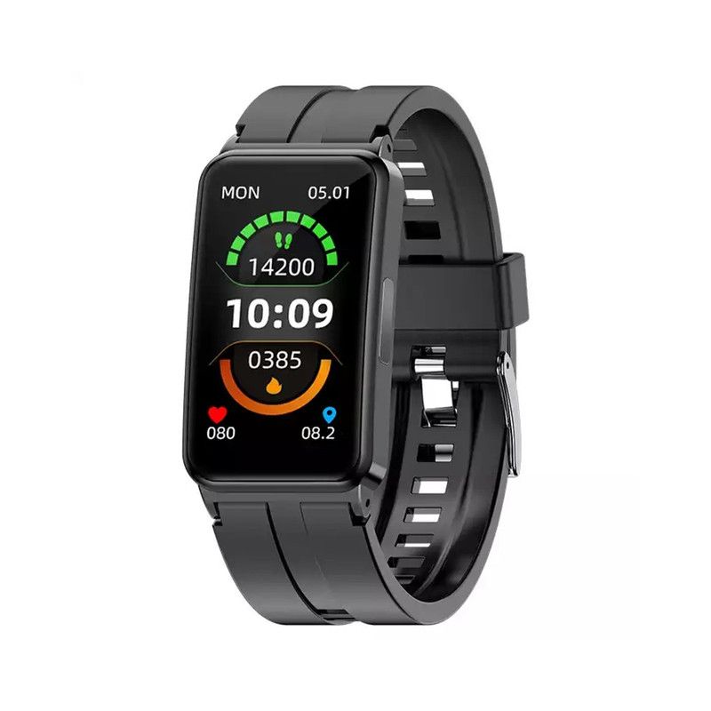 EP01 Glycémie Sucre Smart Watch ECG  PPG HRV température de la fréquence cardiaque 1.47 "HD étanche Smart Bracelet Band Fitness Tracker