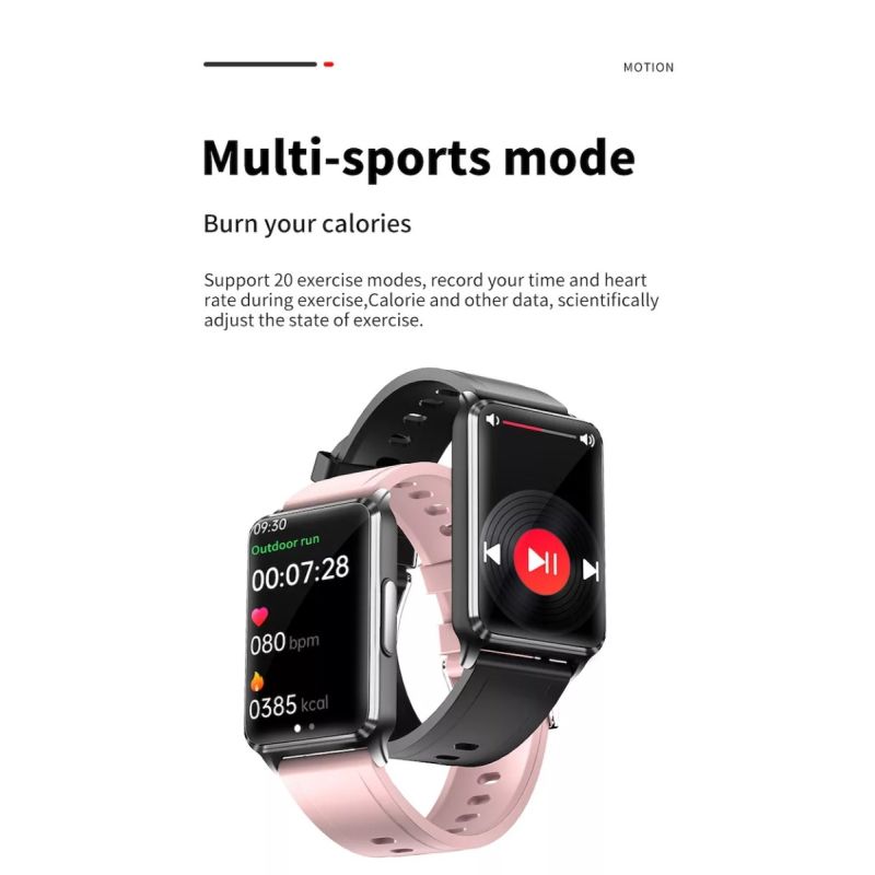 EP02 Smart Watch Glycémie ECG PPG Température Fréquence Cardiaque IPS HD Étanche Fitness Tracker Sommeil/HRV