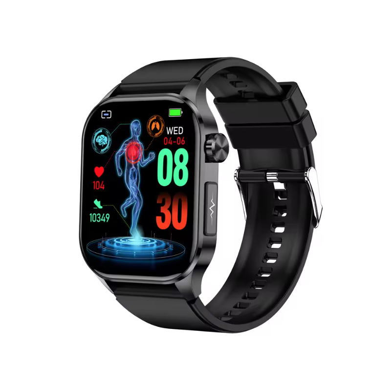 E580 Montre Connectée Santé: Glycémie, ECG, Tension Artérielle, SpO2, IP68 Étanchéité