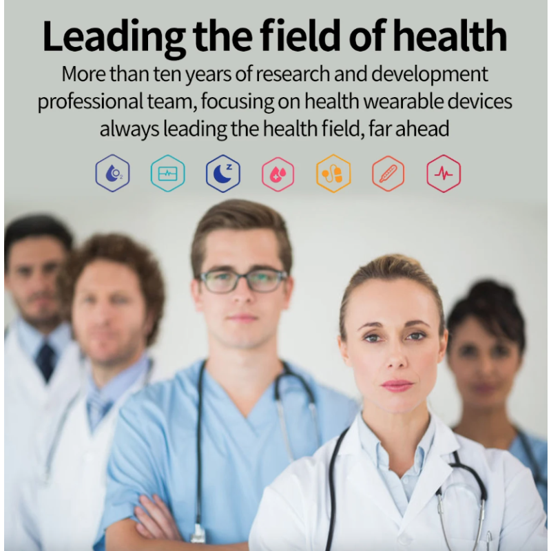 E580 Montre Connectée Santé: Glycémie, ECG, Tension Artérielle, SpO2, IP68 Étanchéité