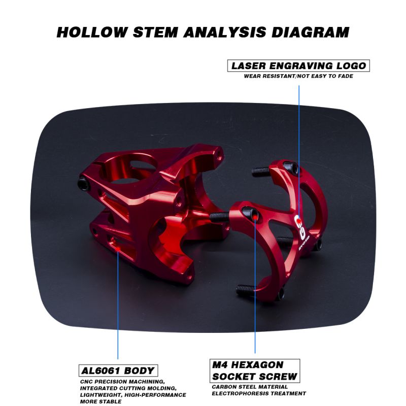 EVOSID tige de vélo de montagne 31.6mm légère et durable en alliage d'aluminium pour le cyclisme VTT