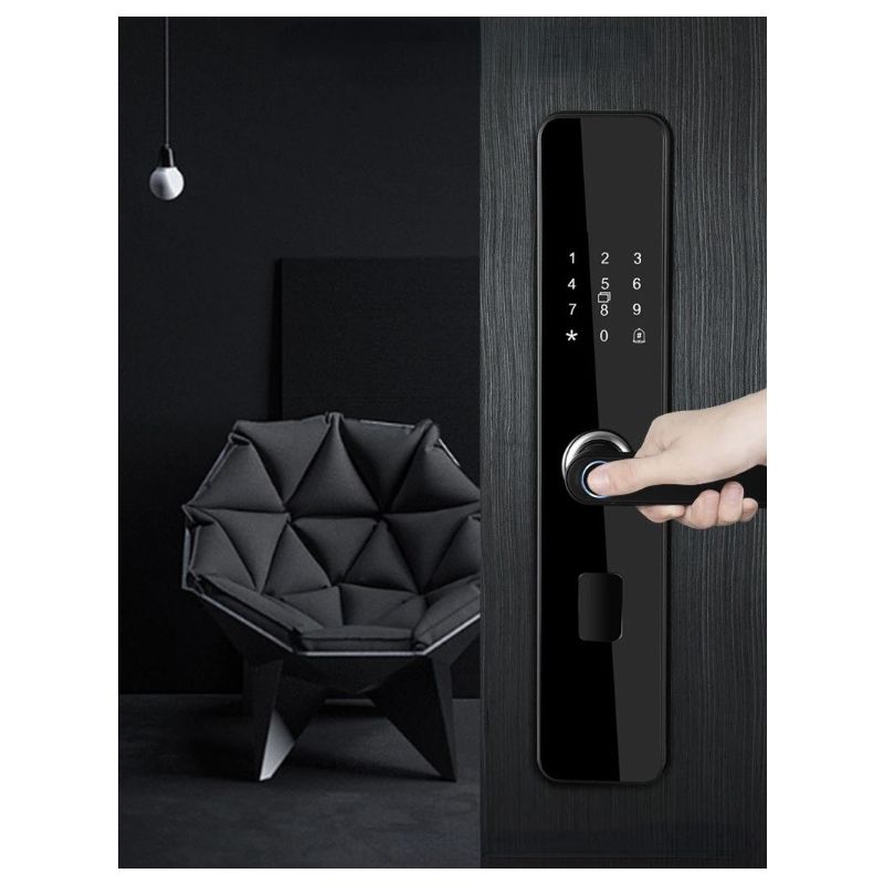 Serrure électronique intelligente avec entrée sans clé et reconnaissance d'empreintes digitales sécurité domestique