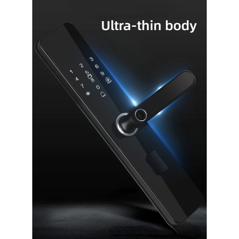 Serrure électronique intelligente avec entrée sans clé et reconnaissance d'empreintes digitales sécurité domestique