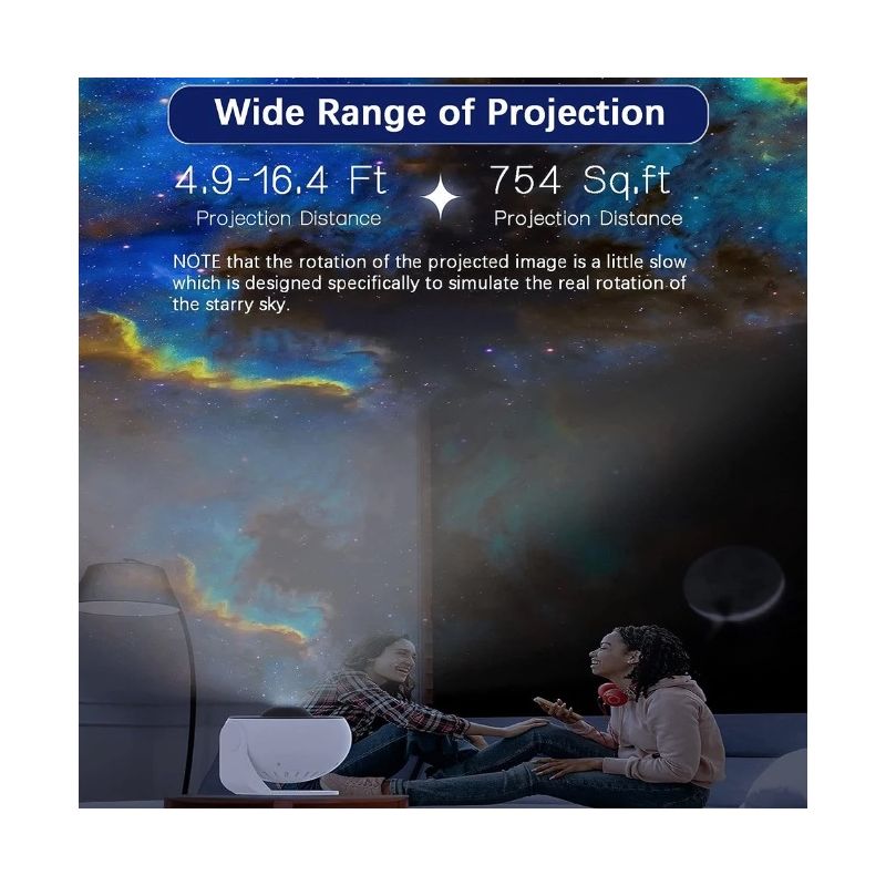 Projecteur de galaxie ciel étoilé et échappée céleste pour une ambiance apaisante rotation à 360° et modes multiples