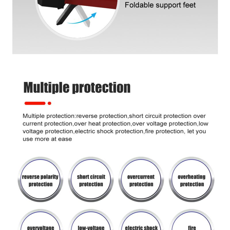 FOXSUR 20A Chargeur de Batterie Portable 12V-24V Réparation Automatique AGM LiFePO4 Performance Fiable