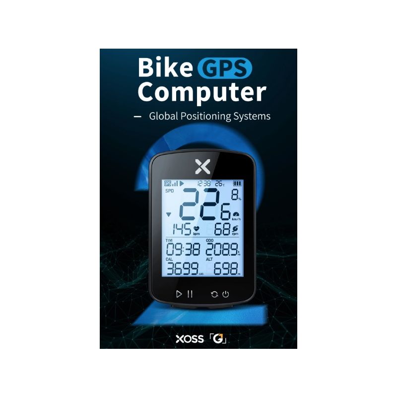 XOSS G+ G2 Ordinateur de Vélo GPS Nouvelle Génération Suivi de Fitness et Affichage Personnalisé Aventure