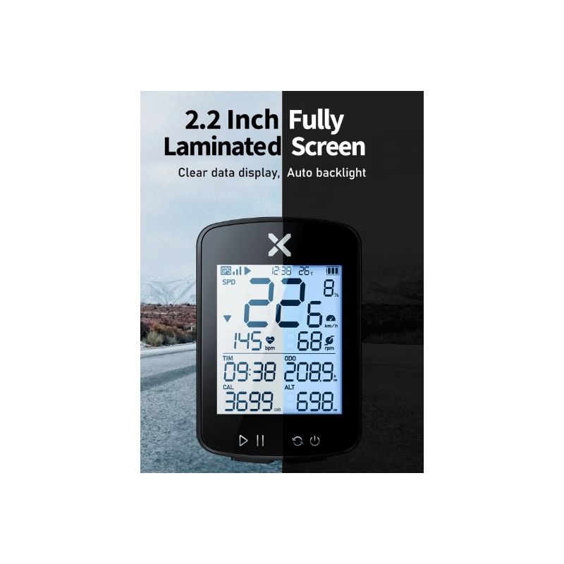 XOSS G+ G2 Ordinateur de Vélo GPS Nouvelle Génération Suivi de Fitness et Affichage Personnalisé Aventure