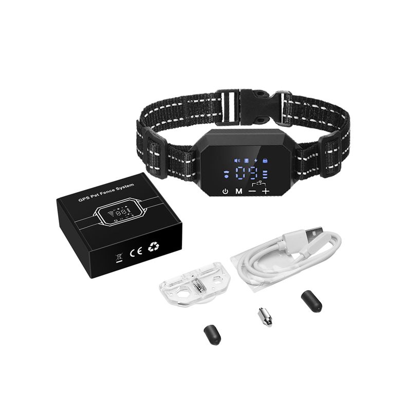 Clôture GPS sans fil pour chien Impact Collier Étanche Portée 1000m Sécurité Animaux Installation Facile