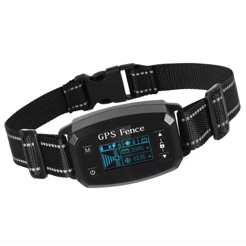 Clôture GPS sans fil pour chien avec écran OLED installation facile et couverture de grande surface sans fil