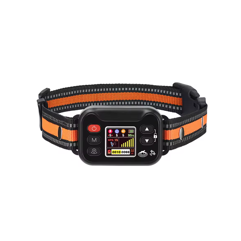 Collier Anti-fugue GPS & Anti-aboiement Rechargeable Étanché | Clôture Virtuelle GPS Sécurité Chien 15-120 lbs